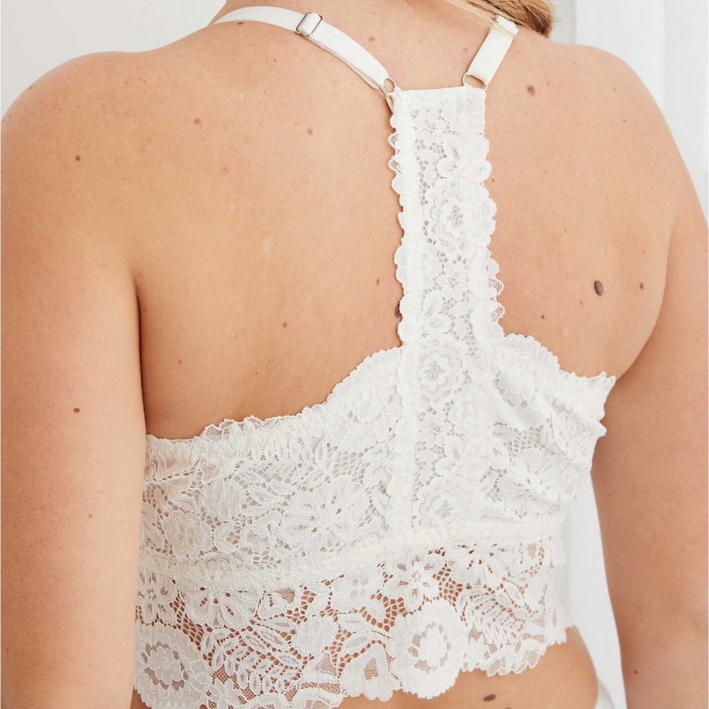 Aerie Bluegrass Lace Padded Racerback Bralette